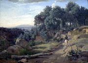 A View near Volterra camille corot